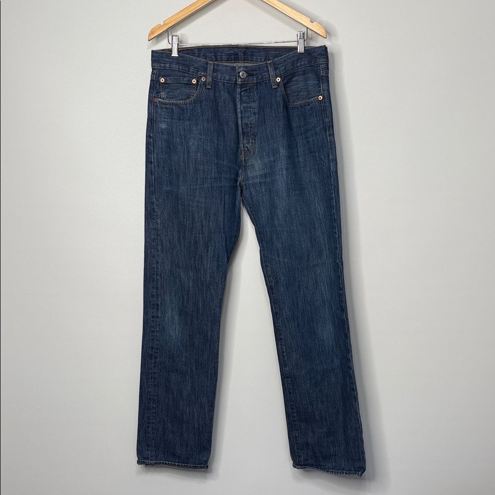 Levi's 501 Dark Blue Straight Jeans W34 L34